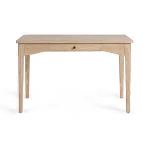 Classic Home Allysyn Coastal Drift writing desk with a sleek wooden surface and modern design, ideal for home office or workspace.