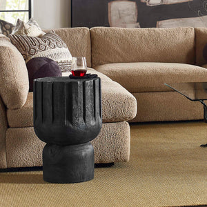 Goblet - Tall Accent Table - Black