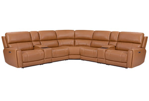 Hancock - Zero Gravity Power Reclining Sectional With Power Adjustable Headrests - R&R Furniture Gallery (Fountain Valley, CA)