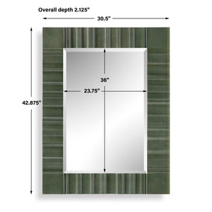 Quincey - Mirror - Olive Green