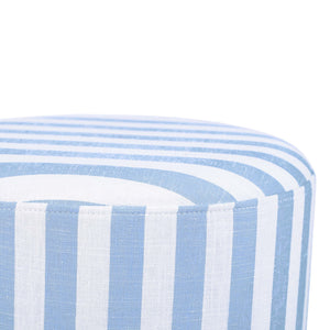 Dex - Striped Linen Ottoman - R&R Furniture Gallery (Fountain Valley, CA)