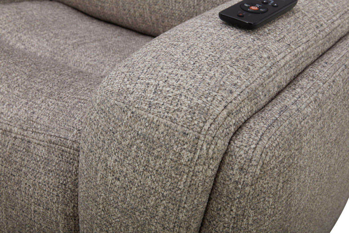 Penfield - Power Zero G Console Loveseat With Heat, Massage & Speaker P3 - Frappe