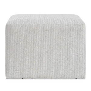 Upholstered Accent Stool - Off-White