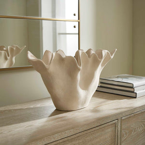 Sand Dune - Outdoor Ceramic Bowl - White