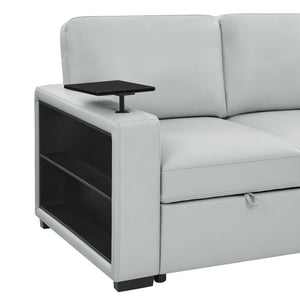 Tracey - Sofabed With Pullout - Silver