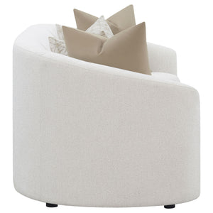 Rory - Sloped Arms Sofa With Pillows - Ivory