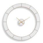 Ivory Halo - Minimalist Wall Clock - Gold / White