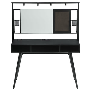 Darby - Writing Desk With USB Ports - Black