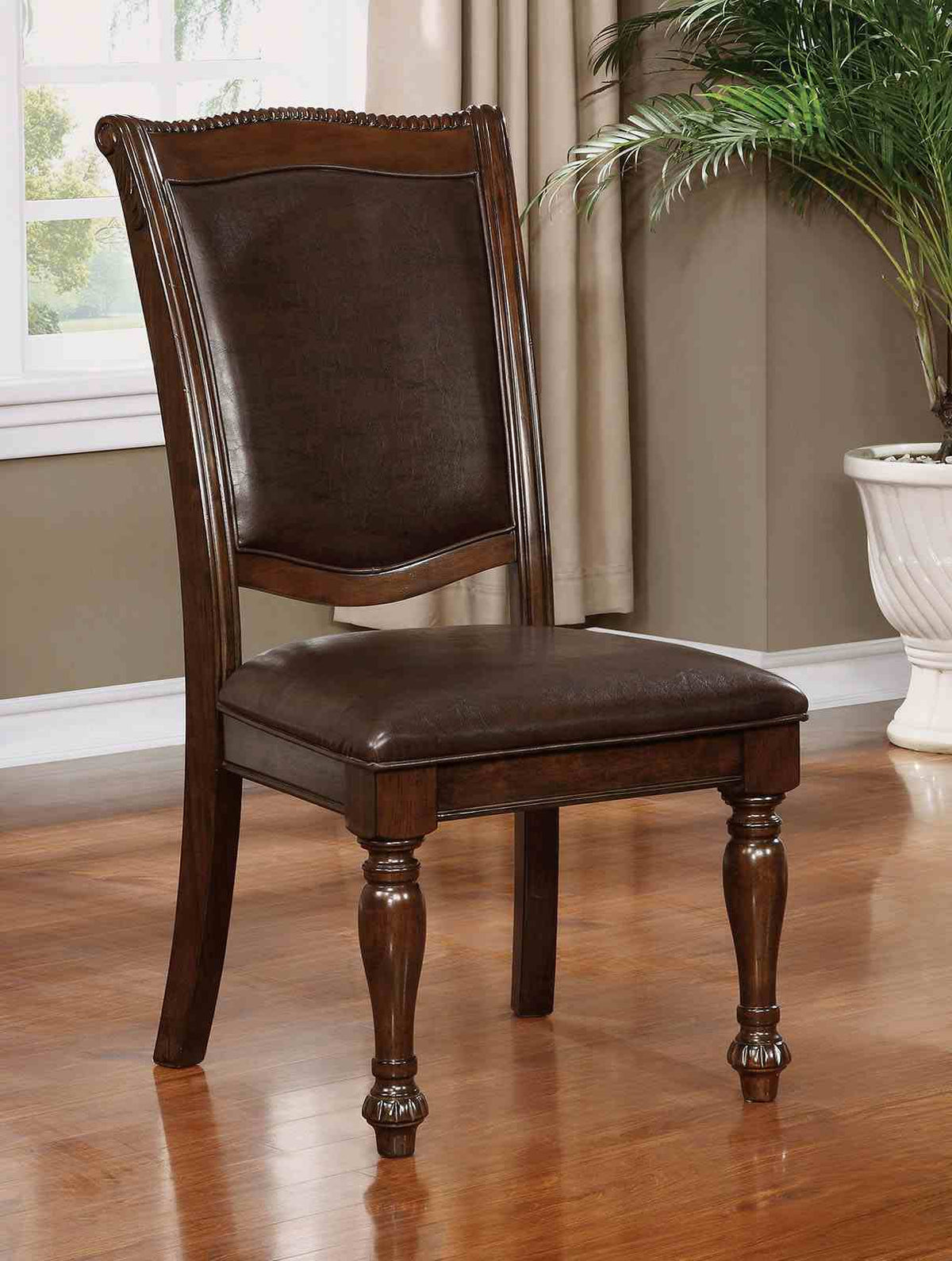 Alpena - Side Chair (2/CTN), Brown Cherry