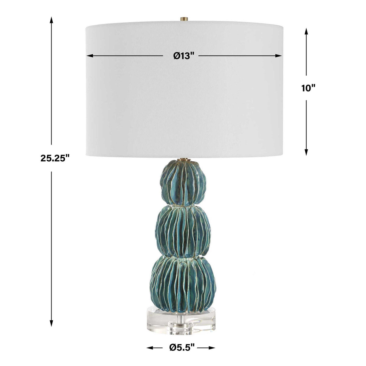 Bonaire - Table Lamp - Teal Blue