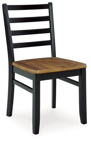 Blondon - Rectangular Drm Table Set (Set of 7) - Brown / Black - R&R Furniture Gallery (Fountain Valley, CA)