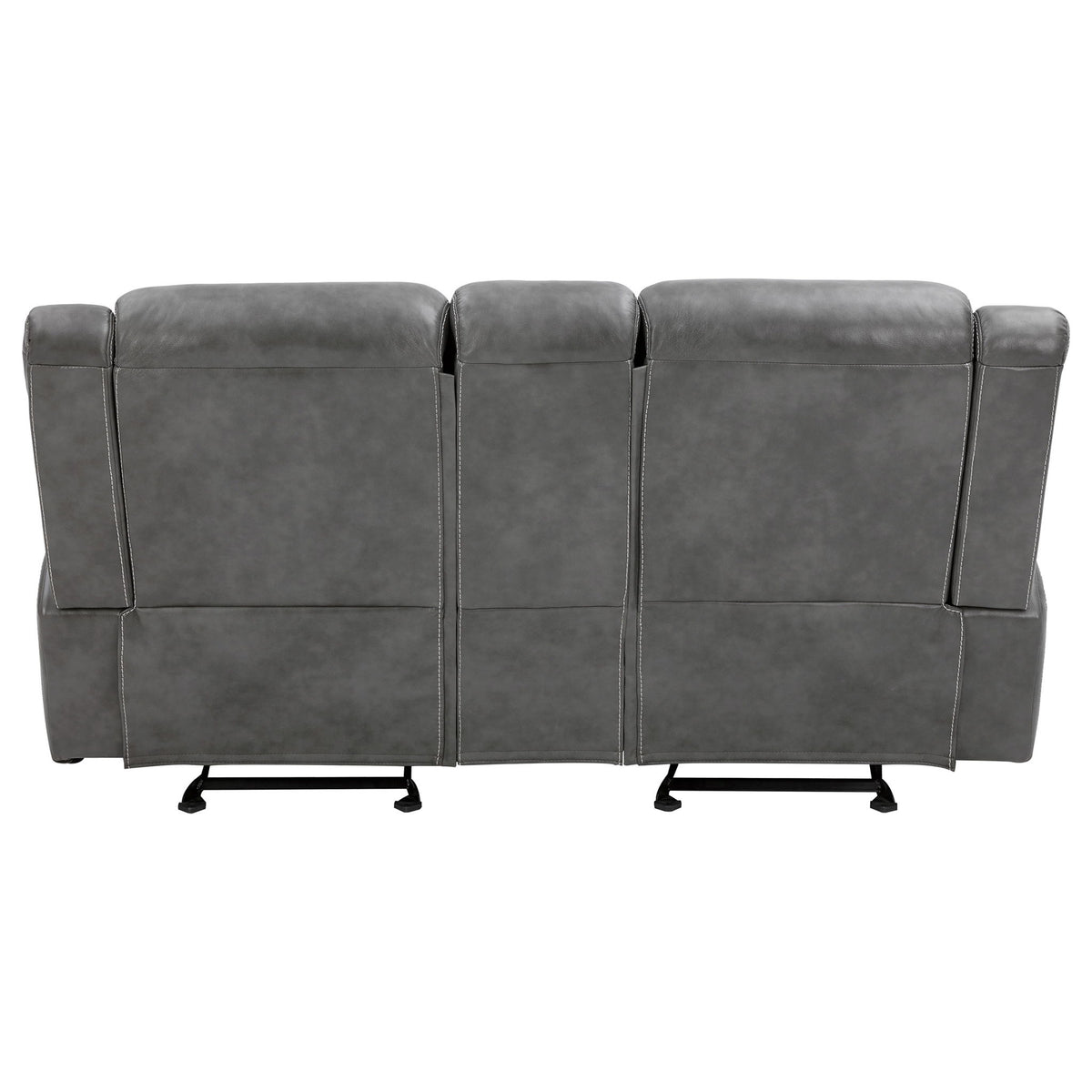 Carmen - Cool Motion Loveseat With Storage, With Reclining Function And Built In Storage - Gray