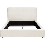 Cloud 43" Low Profile Eastern King Bed in Ivory Boucle Fabric