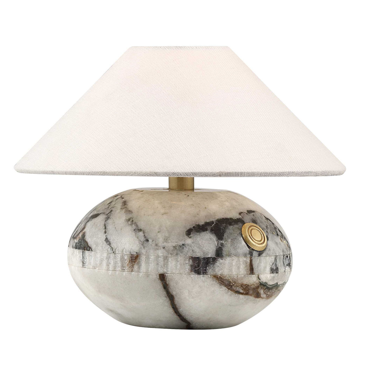 Curling - Stone Rechargeable Mini Lamp - White / Black