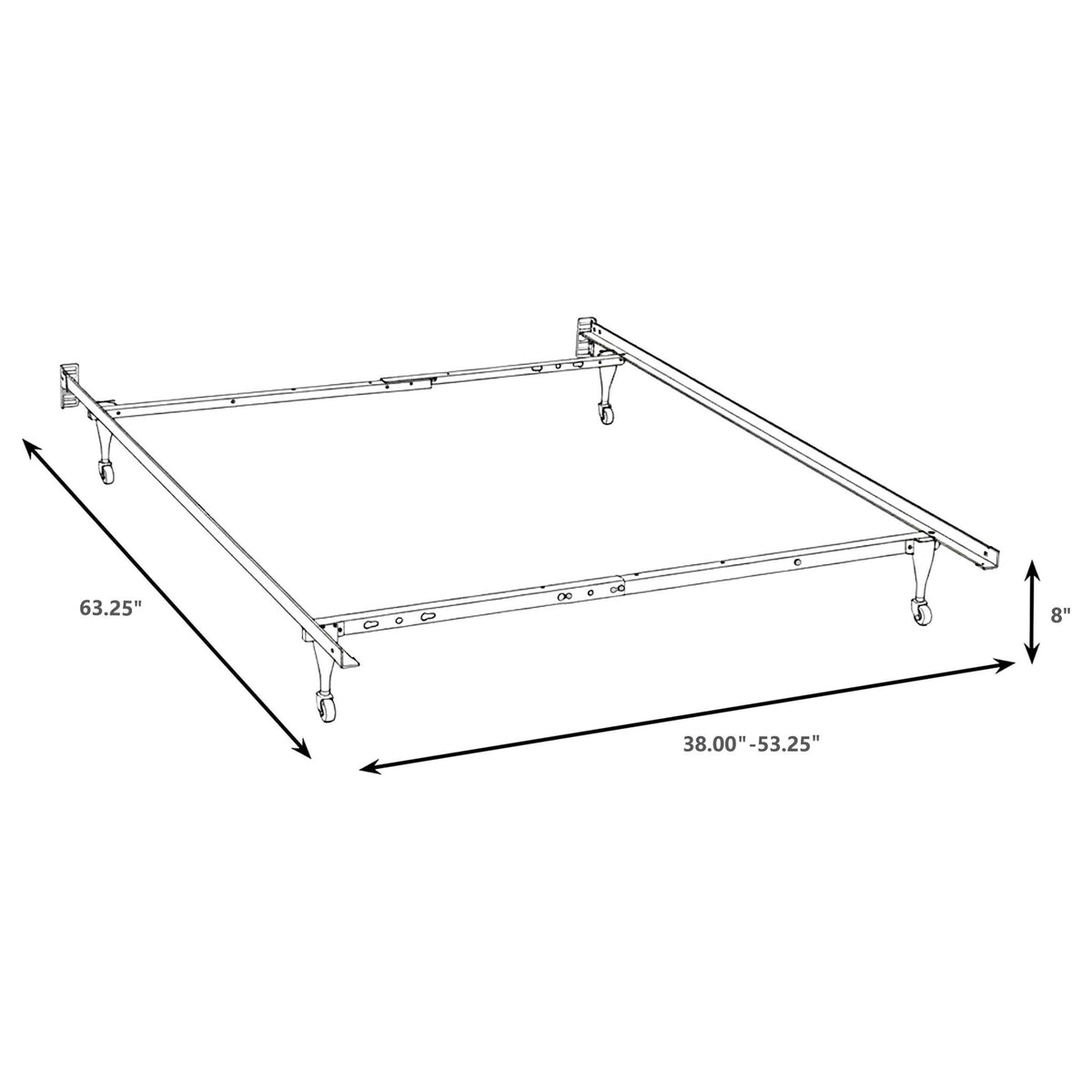 Julian - Twin / Full Bed Frame - Black