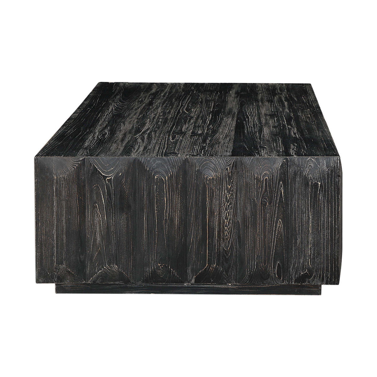 Barlas - Coffee Table - Black / Woodtone