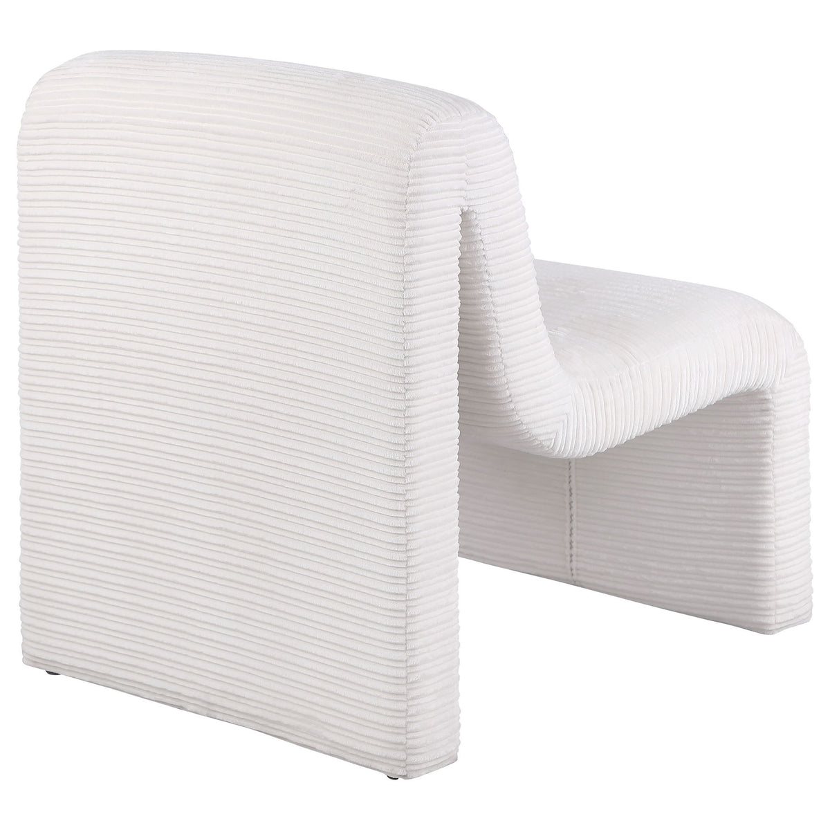 Winne - Curved Armless Accent Chair