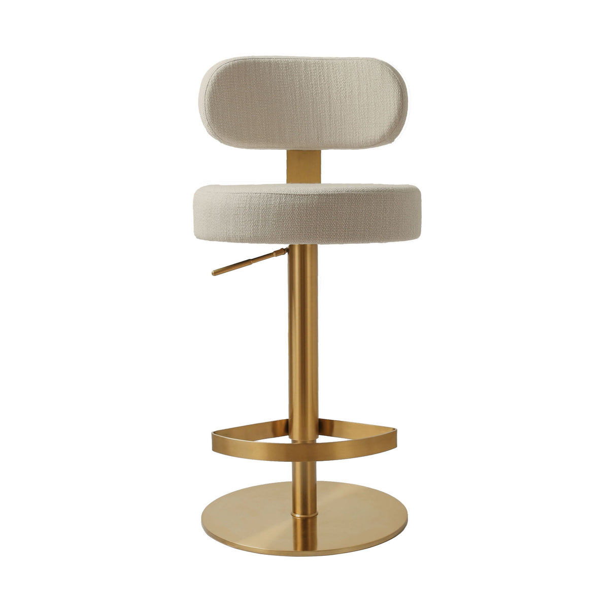 Primrose - Adjustable Stool - Cream - R&R Furniture Gallery (Fountain Valley, CA)