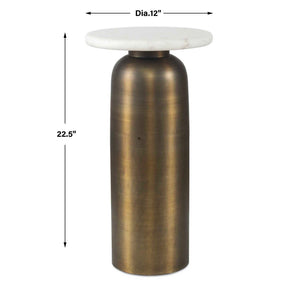Reiss - Drink Table - Bronze / White