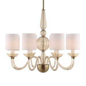 Palazzo - 8 Light Chandelier - Brass / Yellow