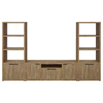 Noriega - 3 Piece TV Entertainment Center, Open & Concealed Storage - Wood
