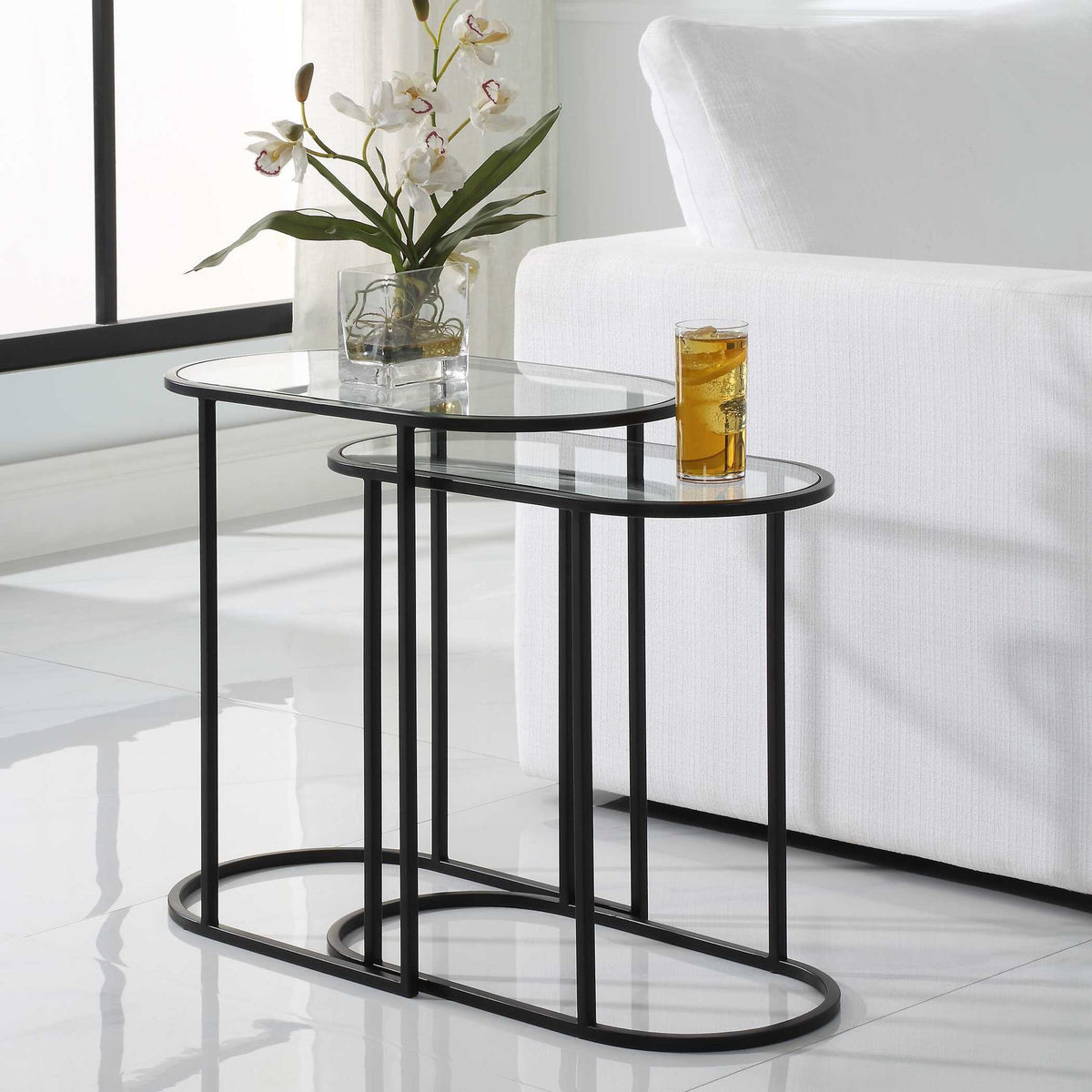 Accent Nesting Tables (Set of 2) - Black