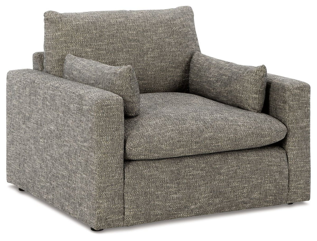 Dramatic - Chair and a Half - Granite - R&R Furniture Gallery (Fountain Valley, CA)