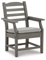Visola - Arm Chair With Cushion (Set of 2) - Gray - R&R Furniture Gallery (Fountain Valley, CA)