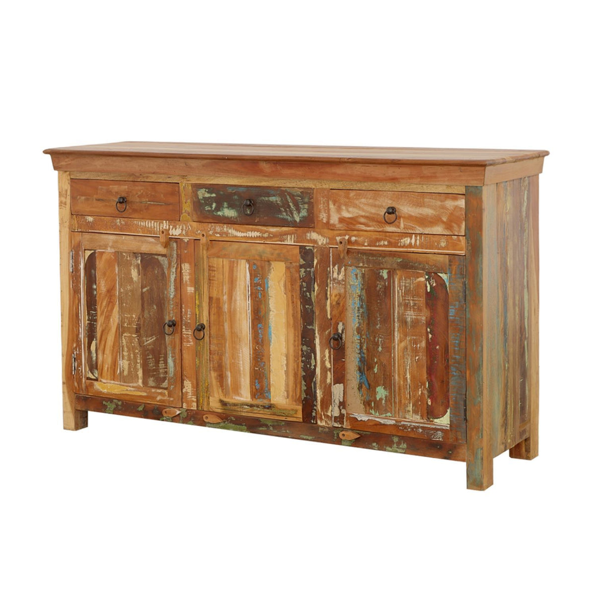 Mankato - 3 Drawer Accent Cabinet With 3 Doors - Wood