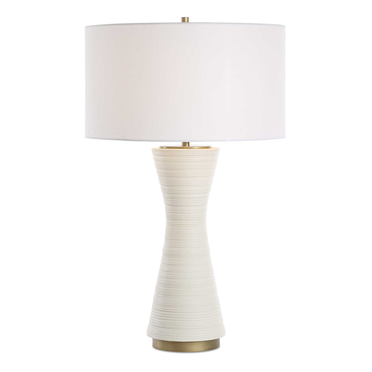 Ridgeline - Matte White Table Lamp - White