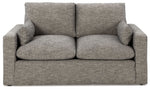 Dramatic - Loveseat - Granite - R&R Furniture Gallery (Fountain Valley, CA)