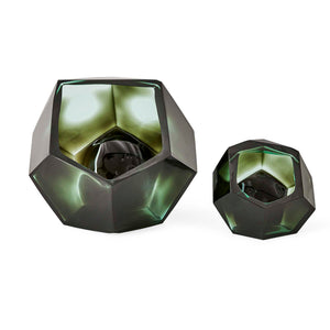Emerald - Short Vases (Set of 2) - Green