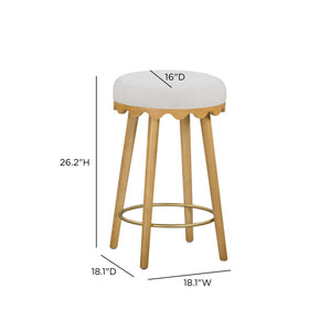 Oodle - Performance Vegan Mohair Stool