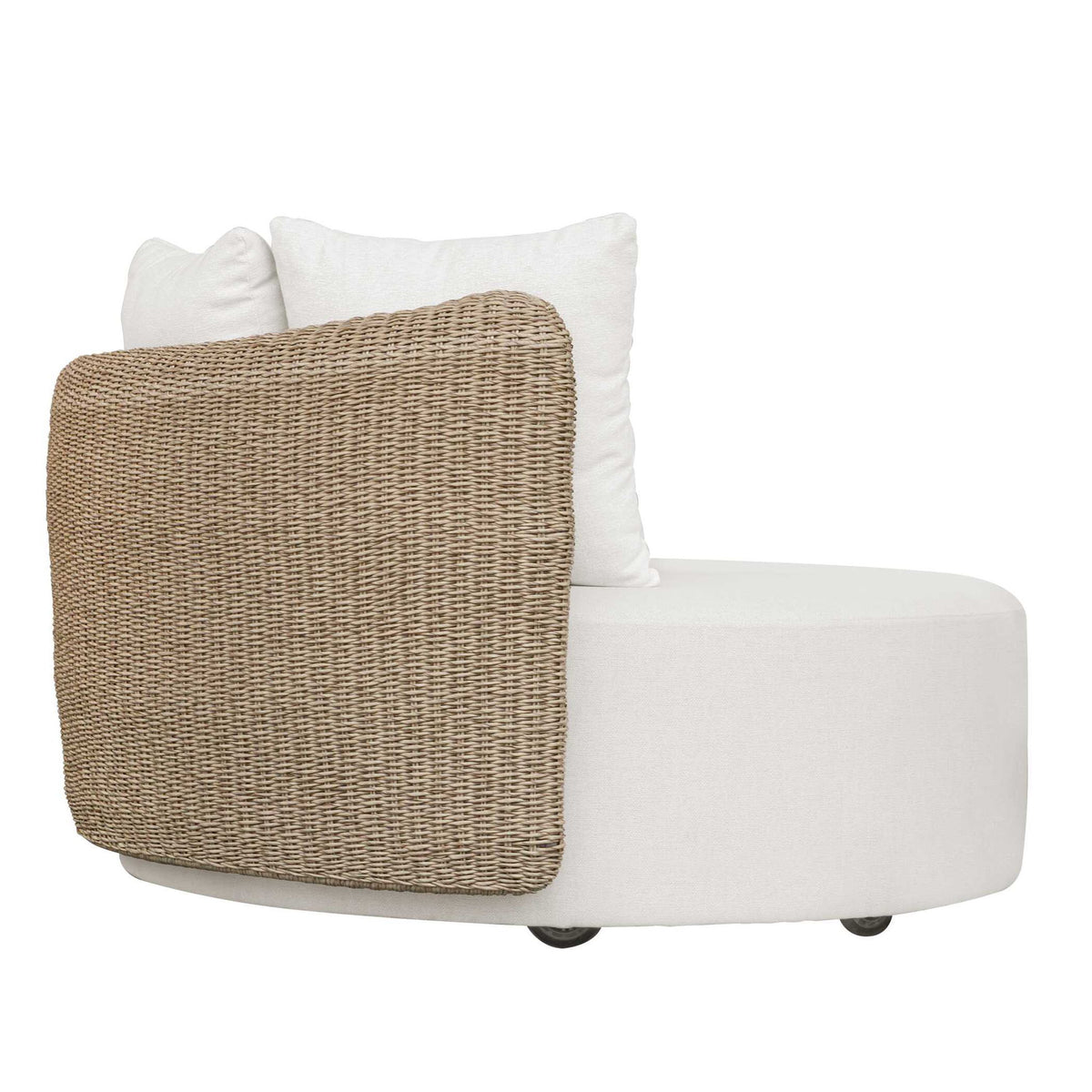 Sunset - Outdoor Round Swivel Day Bed - White