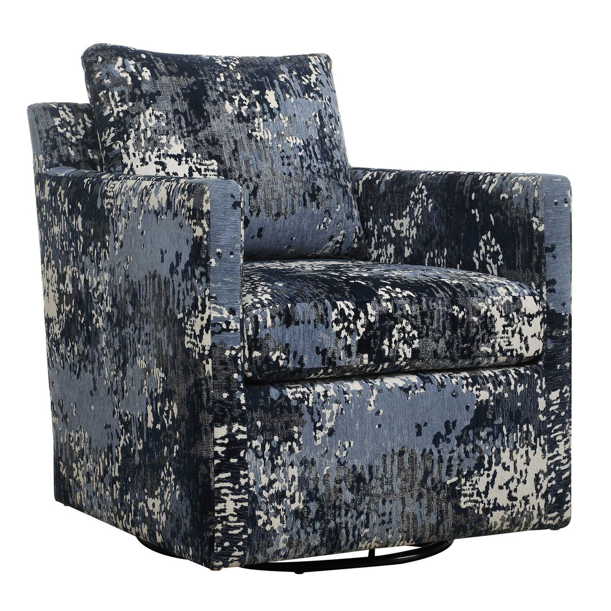 Tisdell - Patterned Swivel/Glider - Blue