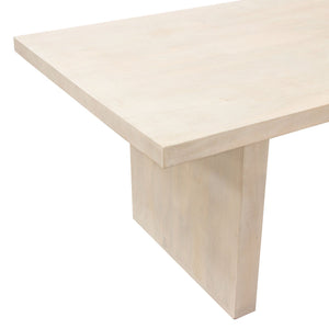 Sonoma 80" Solid Mango Wood Dining Table in Light Natural Grey Wash Finish by Diamond Sofa