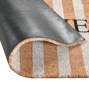 Doormats - Striped Welcome Doormat - R&R Furniture Gallery (Fountain Valley, CA)