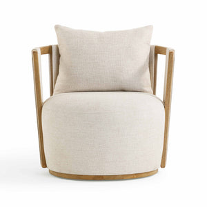 Paolo - Textured Weave Swivel Chair - R&R Furniture Gallery (Fountain Valley, CA)