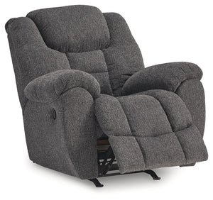 Foreside - Rocker Recliner - Charcoal - R&R Furniture Gallery (Fountain Valley, CA)