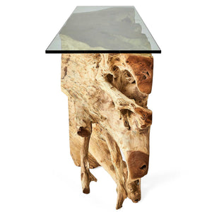 Center Root - Console Table - Brown / Woodtone