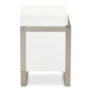 Marquee - Nightstand - Cloud White - R&R Furniture Gallery (Fountain Valley, CA)