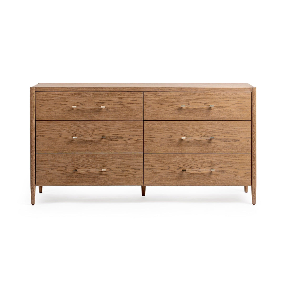 Classic Home Alisen 6-drawer dresser in Napa Grove finish, showing sleek wood construction and modern storage design.