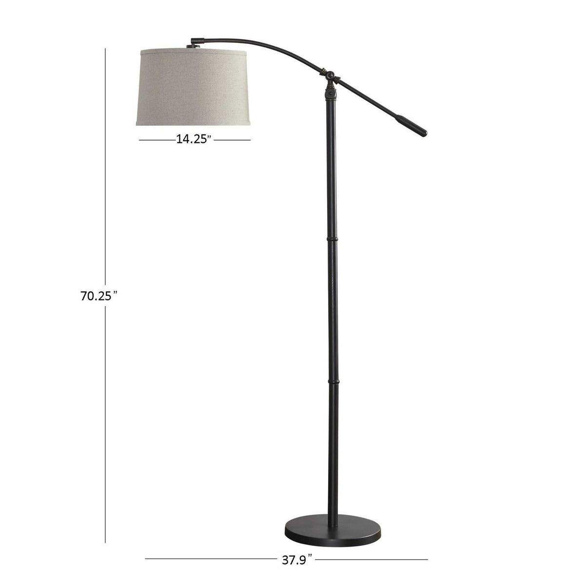 Floor Arc Lamp - Rubbed Bronze