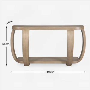 Adona - Wood Console Table - Light Brown