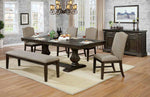 Faulk - 6 Pc. Dining Table Set w/ Bench