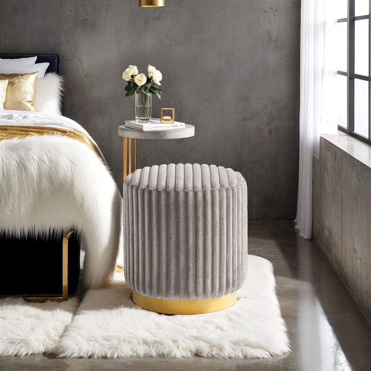 Yolanda - Stool, Gray