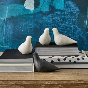 Flock - Sculpture (Set of 4) - Black / White