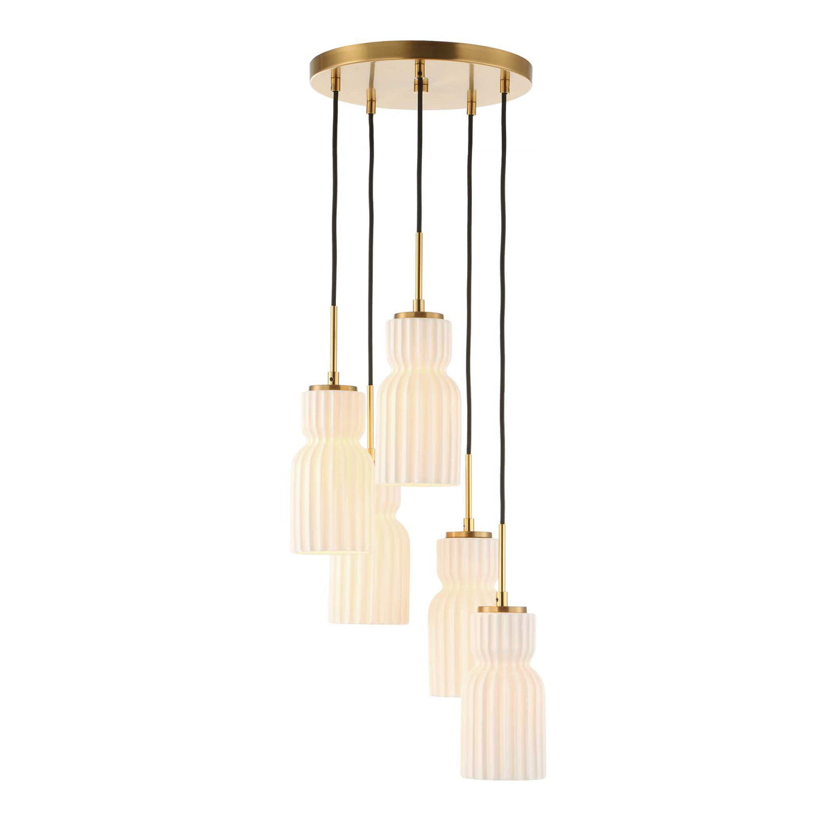 Vanier - 5 Light Cluster Pendant - Gold