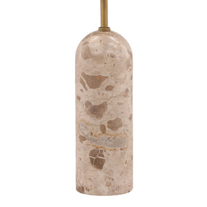 Latrice - Floor Lamp - Natural Stone And Cream