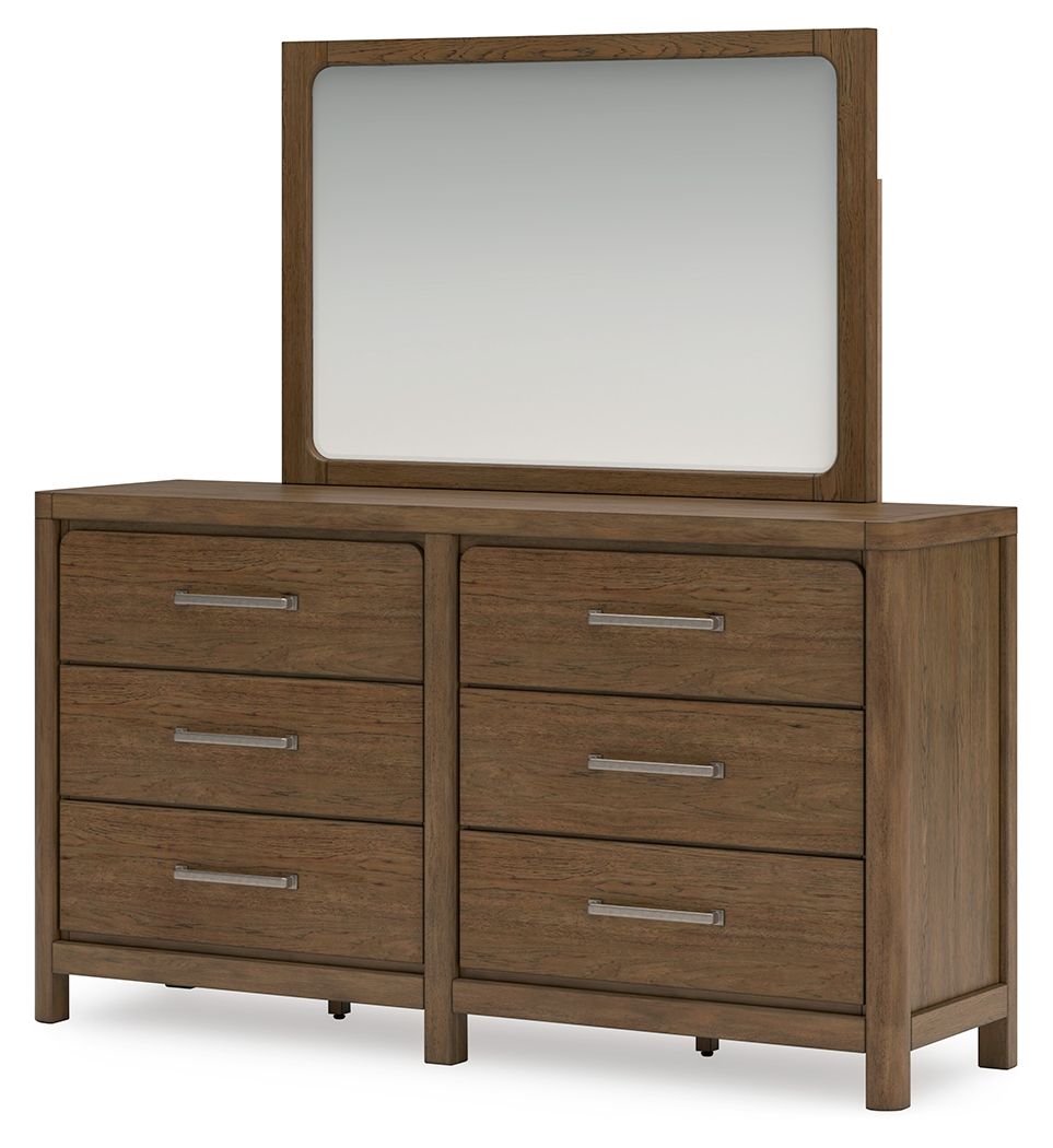 Cabalynn - Dresser And Mirror - Light Brown - R&R Furniture Gallery (Fountain Valley, CA)